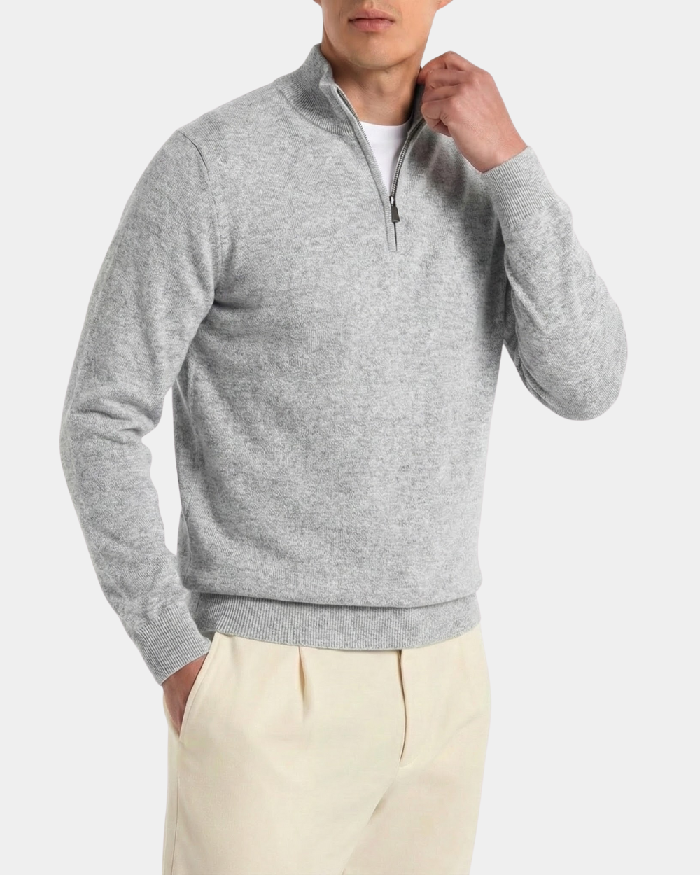 Kauf 1, Erhalte 2 – Half-Zip Pullover aus Premium-Kaschmir