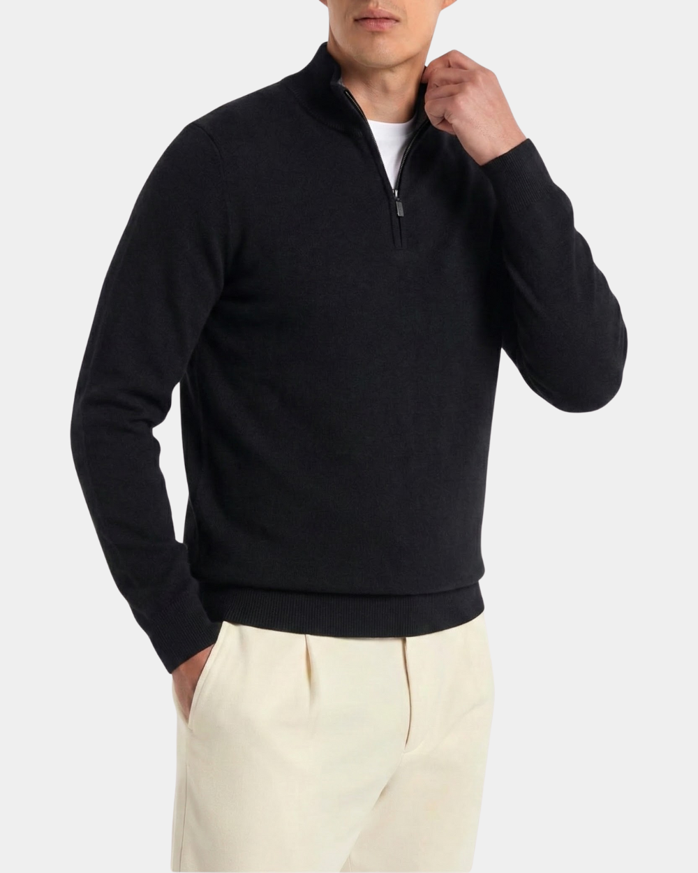 Kauf 1, Erhalte 2 – Half-Zip Pullover aus Premium-Kaschmir